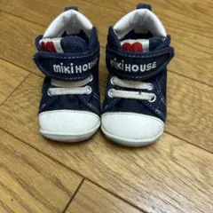 Miki House ネイビー ファーストシューズ