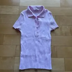 ZARA リブポロシャツ　Lサイズ