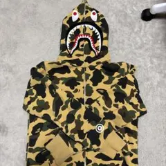 A BATHING APE カモフラージュ シャークパーカー正規品