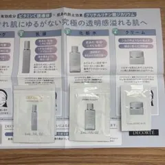 コスメデコルテ　イドラクラリティ　ブライトニング化粧水　乳液　クリーム