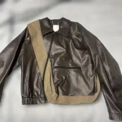 NUTEMPEROR フェイクレザージャケット ブルゾン ナットエンペラー/3 standard fake leather blouson / black（スタンダード フェイク