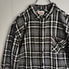 リーバイス 長袖シャツ ネルシャツ BDシャツ オーバーチェック メンズL