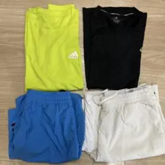 adidas Tシャツ2枚とショートパンツ2枚セット Lサイズ