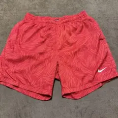 美品 NIKE ナイキ ボタニカル柄 ショートパンツ XL水陸両用 インナー付き