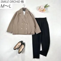 【洗える】　スマイルオーキッド 他　パンツスーツ　テーラード　通勤　オフィスのサムネイル