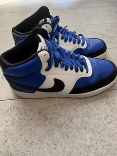 NIKE ハイカット スニーカー 25cm ブルー ホワイト ブラック ナイキ