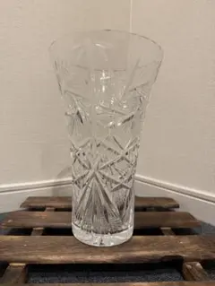 ボヘミアガラス　花瓶　BOHEMIA