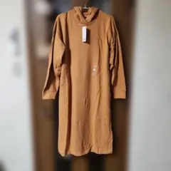ユニクロ フード付き ロングワンピースM