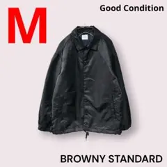美品　BROWNY STANDARD　ナイロンシャンパー　ブラック　М
