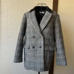 SLYチェック柄厚手ダブルブレストジャケットコートのサムネイル