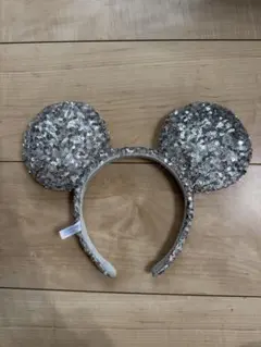 ミッキー耳カチューシャ シルバー