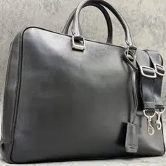 2way フジタカ ビジネスバッグ レザー 斜め掛け A4 ショルダー 黒のサムネイル