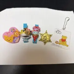 ディズニークリップセット　キーホルダー付き