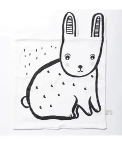 【新品・未使用】ウサギ柄 ブランケット 41cm✖️41cm