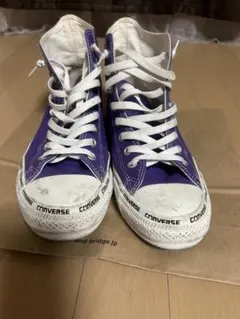 converse All starスニーカー　ハイカット　紫