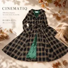 新品 CINEMATIQ 2way コート L ワンピースチェック柄 - メルカリ