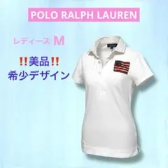 ‼️希少デザイン‼️ ラルフローレン 半袖 ポロシャツ 星条旗 USA NO2290