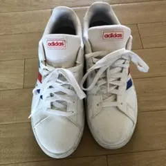 adidas スニーカー ホワイト レッド ブルー