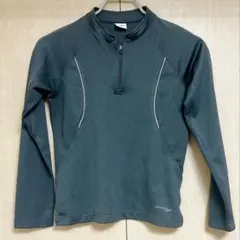 Saucony ハーフジップ ランニングウェア 長袖グレー