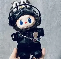 「新品」ぬい服 ぬいぐるみ服 ラブブ 着せ替え 6点セット LABUBU 黒