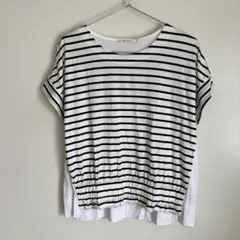 Canoa ストライプ 半袖Tシャツ