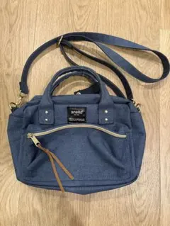 【値下げ】anello アネロ ショルダーバッグ 2Way デニムブルー