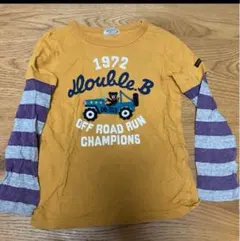 DOUBLE.B 重ね着風　長袖カットソー 120サイズ　５２