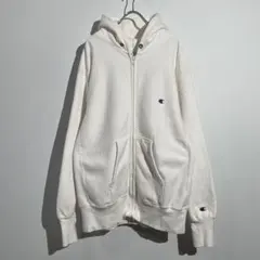 90s champion リバースウィーブ　ジップアップフーディ　L