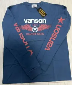 VANSON バンソン 長袖Tシャツ ロンT ビッグロゴ 星 XXL 新品タグのサムネイル