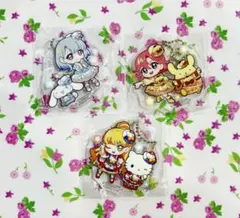 ひみつのアイプリ×サンリオキャラクターズ アクリルキーホルダー3点セット