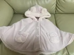 ★組曲★ベビーポンチョ★ベビーピンク色★サイズ90★新中古★即決