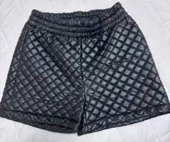 SUREVE キルティング ブラックショートパンツ