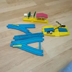 プラレール 鉄道レールセット 駅舎付き