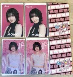 TWICE オフラインくじ クリアトレカ モモ　4枚セット