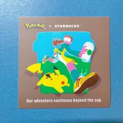 【数量限定】スタバ ポケモン コラボ ステッカー ピカチュウ ハニークリームラテ