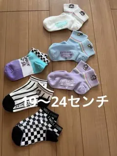 ユニコーン 靴下 ソックス ショートソックス 19〜24センチ 6足セット
