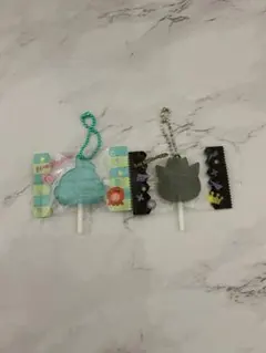 サンリオ　キャンディチャーム　グミ　ハンギョドン　バツ丸