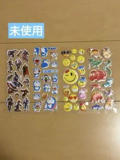 シール 4枚セット アベンジャーズ ドラえもん スマイル 恐竜