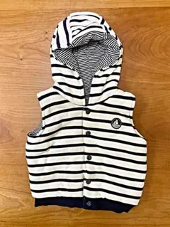 プチバトー リバーシブルベスト petit bateau