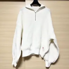 classicalelf JaVaコラボ ハーフジップ オーバーサイズニット