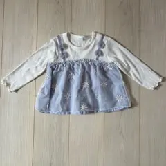 アカチャンホンポ　花柄刺繍トップス　90