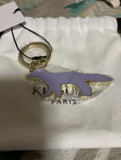 MAISON KITSUNÉ ストラップ オオカミチャーム付き MAISON KITSUNÉ ストラップ オオカミチャーム付き - メルカリ
