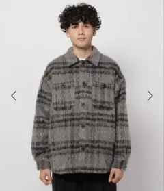 新品タグ付き　nico and… シャギーチェックCPOジャケット