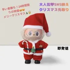 24時間限定！値下げ！LABUBU ぬい服 クリスマスコーデ 17cm