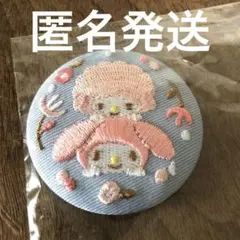 サンリオ　マイメロディ　マイメロ　マイスウィートピアノ　缶バッジ　刺繍