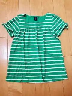 GAP KIDS ボーダー Tシャツ グリーン 【サイズ150】のサムネイル