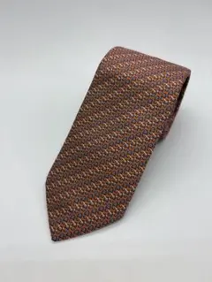 【未使用品】HERMES ネクタイ オレンジ系 ♠︎のサムネイル