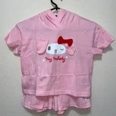 新品　サンリオ　My Melody マイメロ　フード付きパジャマ 110cm