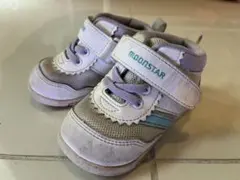 MOONSTAR ベビーシューズ グレー/ラベンダー 13.5cm