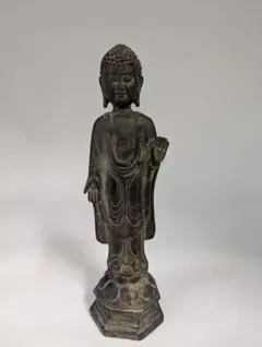 明時代　銅製　釈迦如来坐像　【旧家蔵出し】 希少貴重 時代物（A-126） 明時代 銅製 釈迦如来坐像 【旧家蔵出し】 希少貴重 時代物（A-126